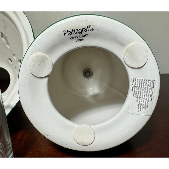 2004 Pfaltzgraff Winterberry Votive Lamp Candle Holder Christmas Holidays NIB - Picture 8 of 11